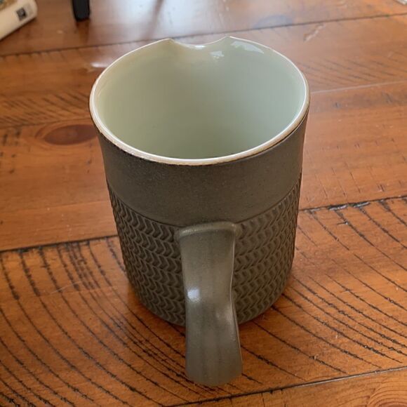 DENBY Camelot Green Vintage Mid Century Cream Pitcher Made in England‎ - Picture 5 of 5